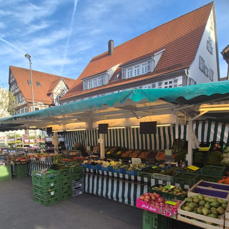 Unser Verkaufsstand in Kirchheim © 2026, eigene Aufnahme