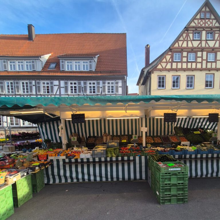 Unser Verkaufsstand in Kirchheim © 2026, eigene Aufnahme